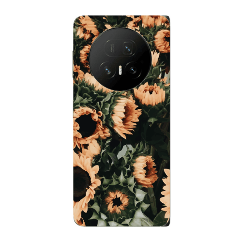 Honor Magic V5 Sunflowers Transparent Silicone TPU Θήκη
